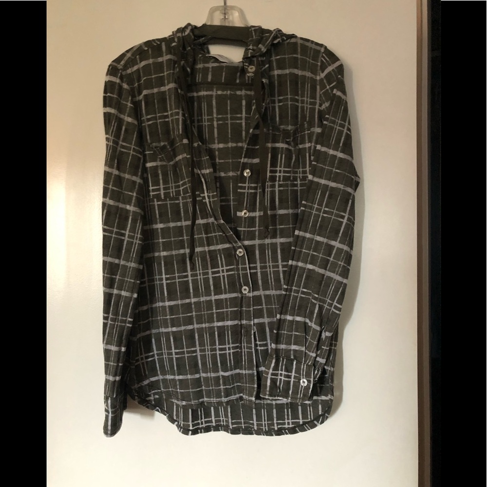 Allen Allen  hooded top / flannel